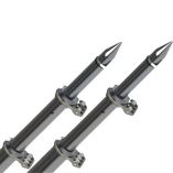 Taco 18 Deluxe Outrigger Poles WRollers SilverBlack-small image
