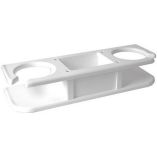 Taco 2Drink Poly Cup Holder WCatchAll White-small image