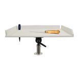 Taco 20 Poly Filet Table WAdjustable Gunnel Mount White-small image