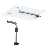 Taco Shadefin WWhite Fabric, Bag Fixed Rod Holder Mount Kit-small image