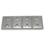 Tecnoseal TEC-40 Hull Plate Anode - Zinc - Anodes for Boats-small image