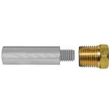 Tecnoseal E0 Pencil Zinc w/Brass Cap - Anodes for Boats-small image