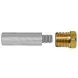 Tecnoseal E00 Pencil Zinc w/Brass Cap - Anodes for Boats-small image