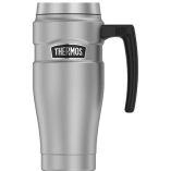 Thermos 16oz Stainless Steel Travel Mug Matte Steel 7 Hours Hot18 Hours Cold-small image