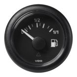 Vdo Marine 2116 52mm Viewline Fuel Level Gauge 011 832v 3180 Ohm Black Dial Round Bezel-small image