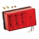 Wesbar 4 X 6 Waterproof Led 7Function, RightCurbside W3 Wire 90 Deg Pigtail Trailer Light-small image
