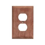 Whitecap Teak Outlet CoverReceptacle Plate-small image