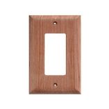 Whitecap Teak Ground Fault Outlet CoverReceptacle Plate-small image