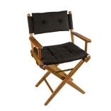 Whitecap DirectorS Chair WBlack Cushion Teak-small image