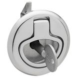 Whitecap Slam Latch Stainless Steel Locking Ring Pull-small image