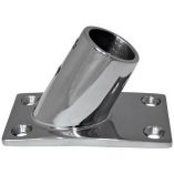 Whitecap 1 OD 60 Degree Rectangle Base Ss Rail Fitting-small image