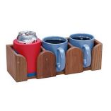 Whitecap Teak THree Mug Rack - Teak Outfitting Hardware-small image