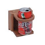 Whitecap Teak Folding Drink Holder - Teak Outfitting Hardware-small image