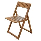 Whitecap Folding Slat Chair Teak-small image