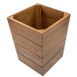 Whitecap Small Waste Basket Teak-small image