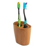 Whitecap Oval Toothbrush Holder Oiled Teak-small image