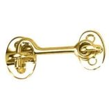 Whitecap Cabin Door Hook - Polished Brass - 2" - Marine Latches-small image