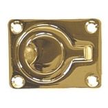 Whitecap Flush Pull Ring Polished Brass 2 X 212-small image