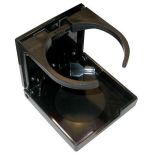 Whitecap Folding Drink Holder - Black Nylon - Marine Hardware-small image