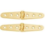 Whitecap Strap Hinge Polished Brass 6 X 118 Pair-small image