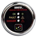 Xintex Gasoline Fume Detector Alarm WPlastic Sensor Chrome Bezel Display-small image