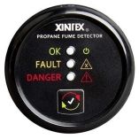 Xintex Propane Fume Detector WPlastic Sensor No Solenoid Valve Black Bezel Display-small image