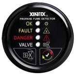 Xintex Propane Fume Detector WAutomatic ShutOff Plastic Sensor No Solenoid Valve Black Bezel Display-small image