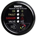 Xintex Propane Fume Detector WPlastic Sensor Solenoid Valve Black Bezel Display-small image