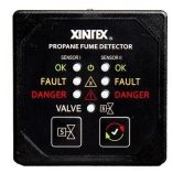 Xintex Propane Fume Detector W2 Plastic Sensors No Solenoid Valve Square Black Bezel Display-small image