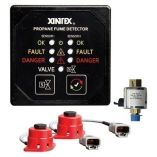 FireboyXintex Propane Fume Detector, 2 Channel, 2 Sensors, Solenoid Valve Control 20 Cable 24v Dc-small image
