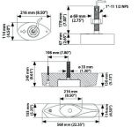 Airmar B265c-Lm Bronze Th Low Medium Chirp Mix-N-Match Transducer-small image