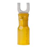 Ancor 12-10g #8 100 Pcs Spade Heat Shrink Connector Yellow-small image