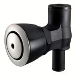 Attwood 90 Degree PTrap Fuel Tank Vent Flush Mount Black WStainless Steel Vent Head-small image
