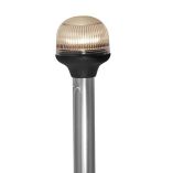 Attwood AllAround FoldDown Incandescent AntiGlare Lens Light 12 Aluminum Pole 12v Horizontal Composite Base-small image