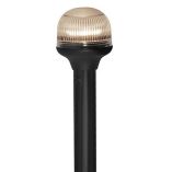 Attwood AllAround FoldDown Incandescent AntiGlare Lens Light 12 Black Plastic Pole 12v Horizontal Comp Base-small image