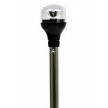 Attwood Lightarmor PlugIn AllAround Light 20 Aluminum Pole Black Horizontal Composite Base WAdapter-small image
