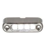 Attwood White Led Micro Light WStainless Steel Bezel Vertical Mount-small image