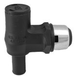 Attwood 90 Degree PTrap Fuel Tank Vent Black WStainless Steel Trim Cover-small image