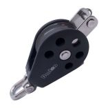 Barton Size 3 45mm Plain Bearing Pulley Block Single Swivel Becket-small image