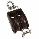 Barton Size 3 45mm Plain Bearing Pulley Block Double Swivel Becket-small image