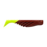 Berkley Gulp Saltwater Ripple Mullet 3 Root Beer GoldChartreuse Gsrm3Rbgc-small image