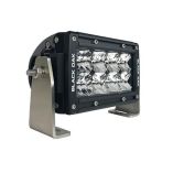 Black Oak Pro Series Double Row Flood 4 Light Bar Black-small image