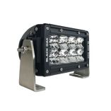 Black Oak Pro Series Double Row Spot 4 Light Bar Black-small image