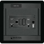 Blue Sea 1499 360 Panel 120v Ac Gfci Dual Outlet-small image