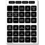 BLUE SEA 4217 LABEL KIT DC WATERPROOF - Marine Electrical Part-small image