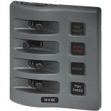 Blue Sea 4304 Weatherdeck Water Resistant Fuse Panel 4 Position Grey-small image