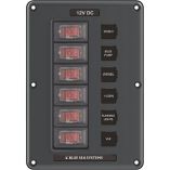 Blue Sea 4322 Circuit Breaker Switch Panel 6 Position Gray-small image