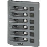 Blue Sea 4376 Weatherdeck Water Resistant Circuit Breaker Panel 6 Position Grey-small image