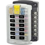 Blue Sea 5029 St Blade Fuse Block WCover 12 Circuit WO Negative Bus-small image