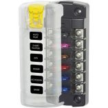 Blue Sea 5035 St Blade Fuse Block WCover 6 Circuit Independent WO Negative Bus-small image